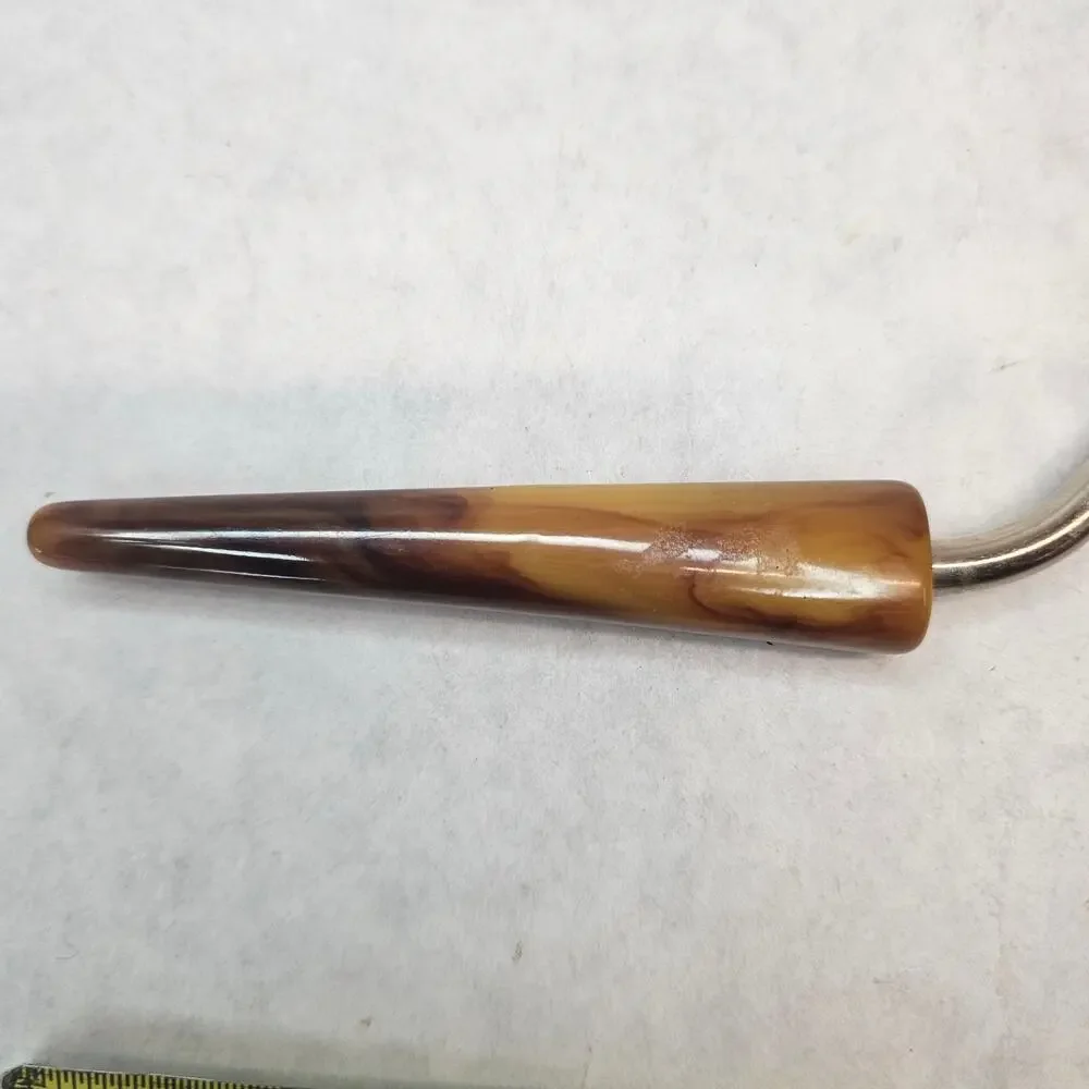 Vintage Tortoise Bakelite Handle Angel Food Cake Cutter Slicer Breaker Comb